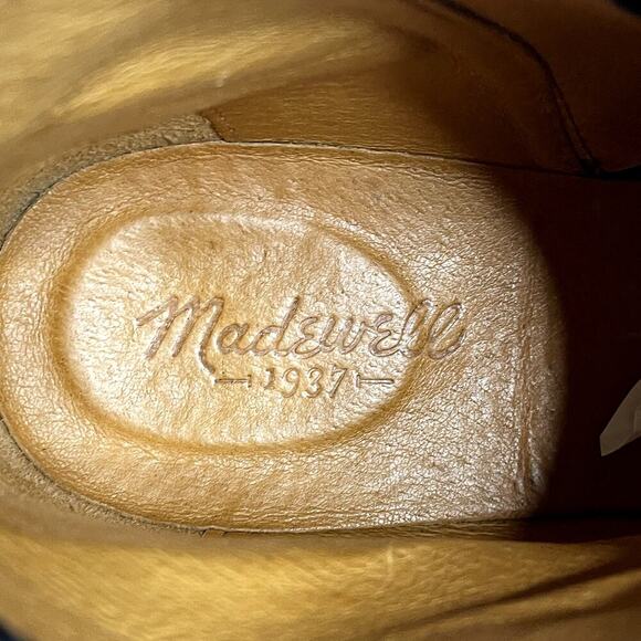 MADEWELL BLUE AND BLACK CHARLEY ANKLE LEATHER BOOTS SIZE 9 - Picture 7 of 7